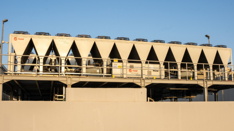 Air cooling systems in place at Gulf Data Hub's DSO 2 data centre