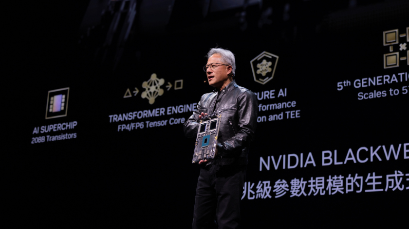 NVIDIA CEO Jensen Huang Presents the GB200 Grace Blackwell Superchip