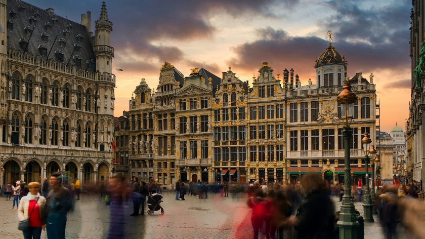 Generic image of the city streets of Brussels, Belgium