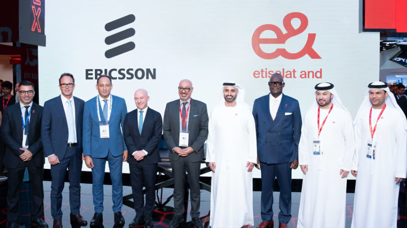 Executives from Ericsson and e& celebrate their joint 6G research partnership