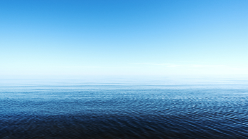 The Gulf of Riga, Latvia calm sea