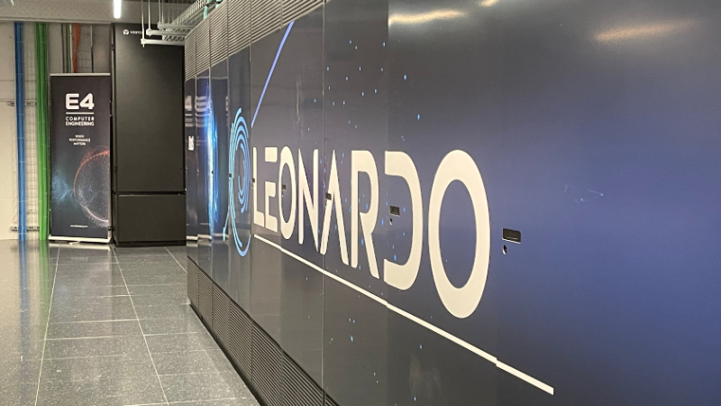 Leonardo supercomputer front cover