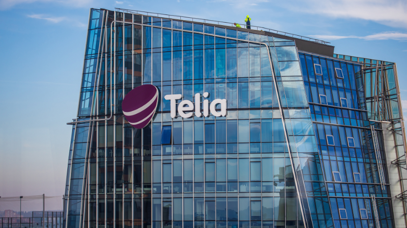 Nordic and Baltic oeprator Telia's corporate headquarters in Vilnius, Lithuania