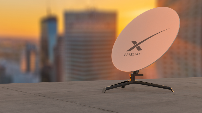 satellite dish internet Starlink