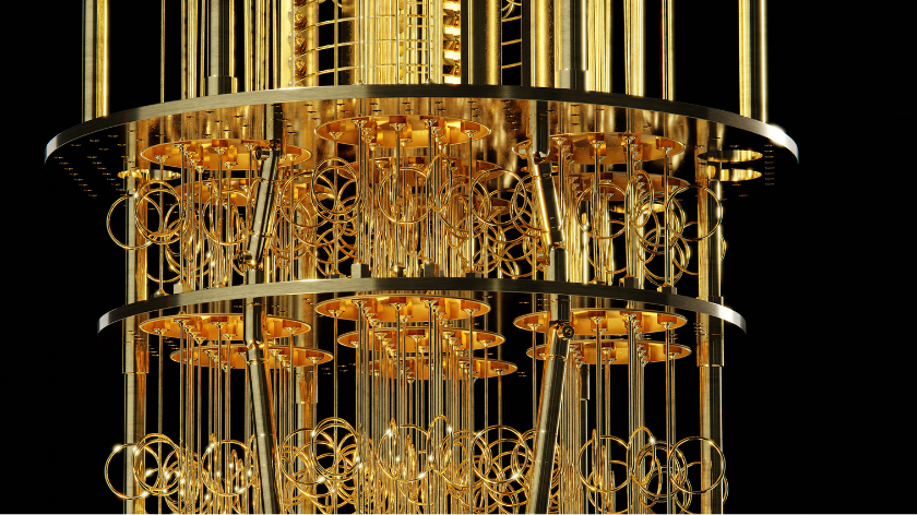 Generic image of a golden quantum computer
